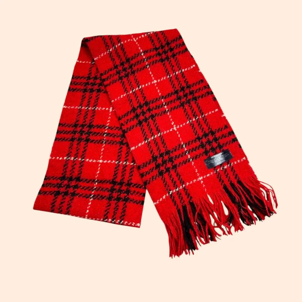 Burberry Wool Red Scarf